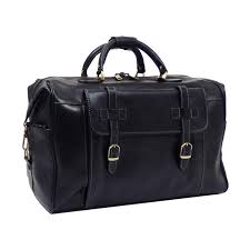 sac voyage cuir noir